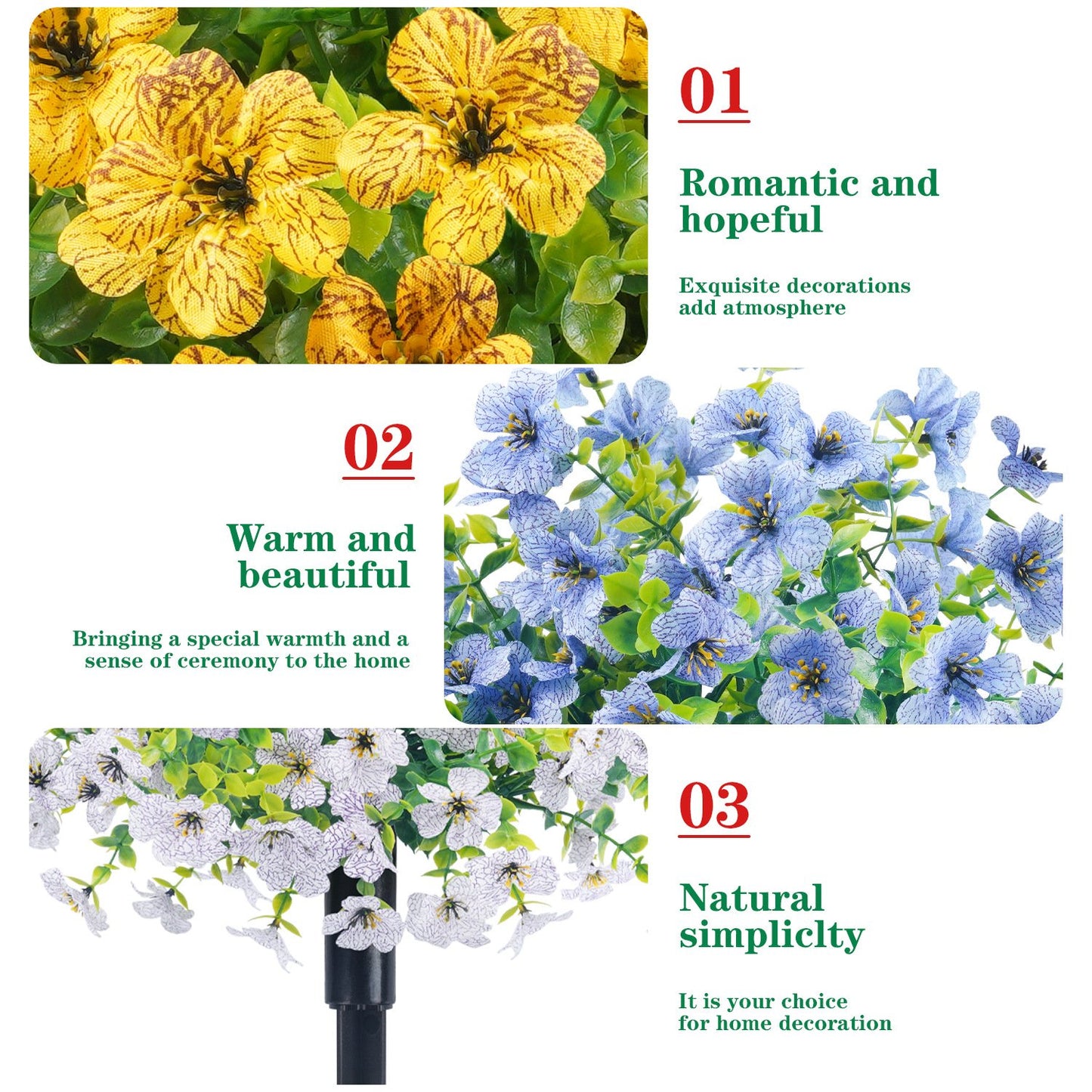 🔥2026 Spring special offer 49% off-💐Outdoor/Indoor UV Resistant & Waterproof Artificial Flower Decor