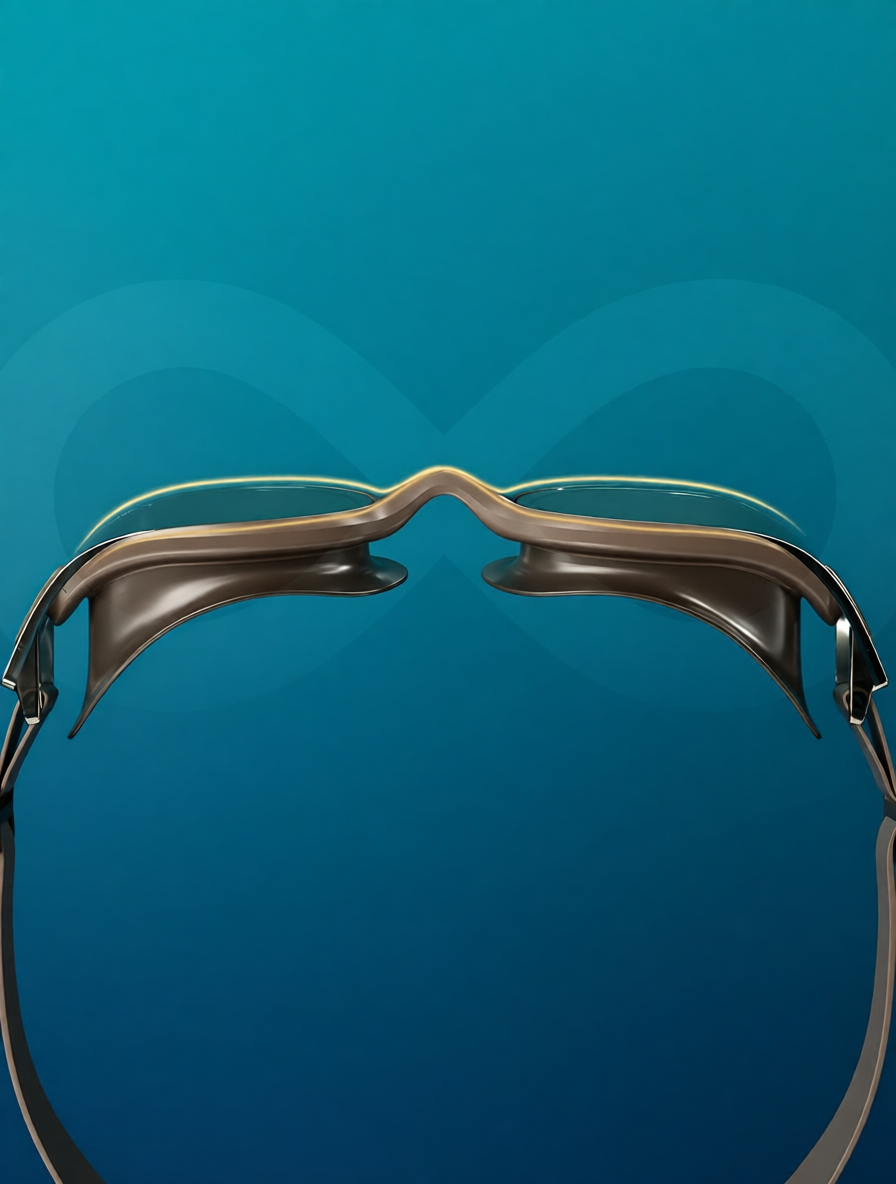 Silicone Swim Goggles with Anti-Fog Lens for Clear Vision and Comfortable Fit