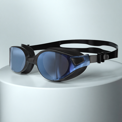 Silicone Swim Goggles with Anti-Fog Lens for Clear Vision and Comfortable Fit
