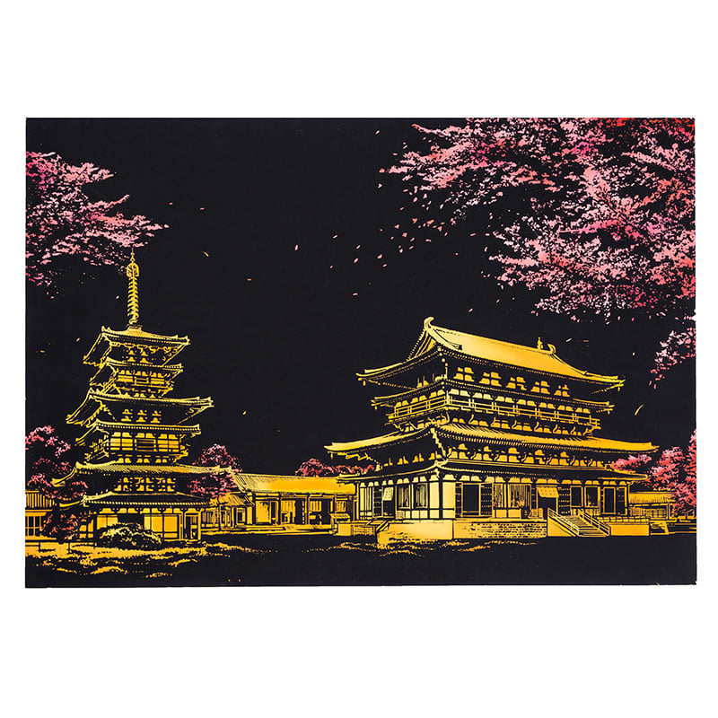 🔥Scratch-Off Rainbow Painting - World Famous Tourist Attractions 16 X 11.2 Inches