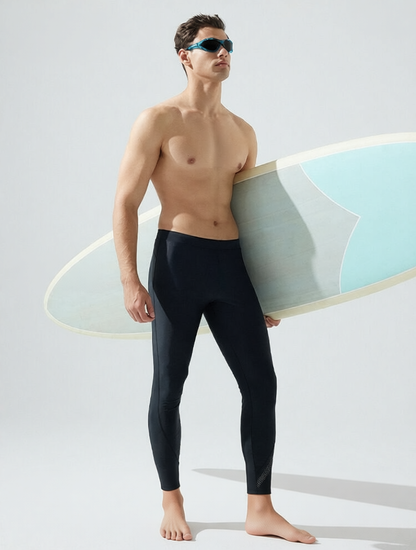 Neoprene Men's Surf Leggings Full Length Water Sports Pants with Stretch Fit and Quick-Dry Technology