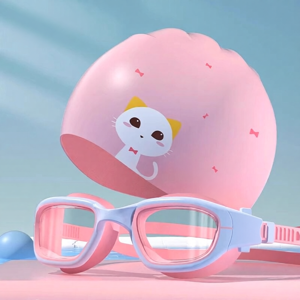 Soft Silicone Kids Swim Goggles with Anti-Fog Lens and Comfort Fit Design