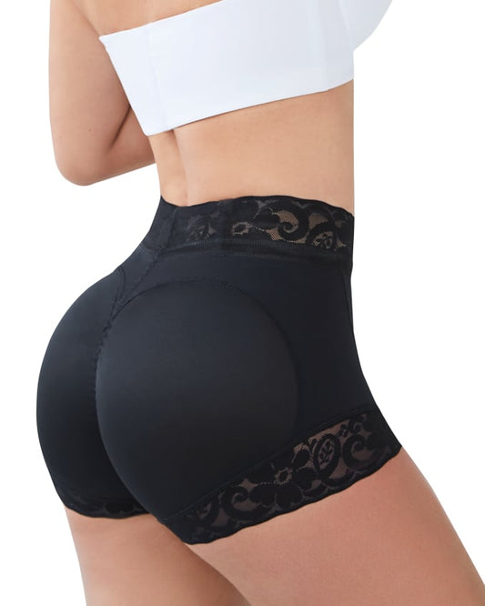 Women Lace Classic Daily Wear High Waist Seamless Butt Lifting Shorts