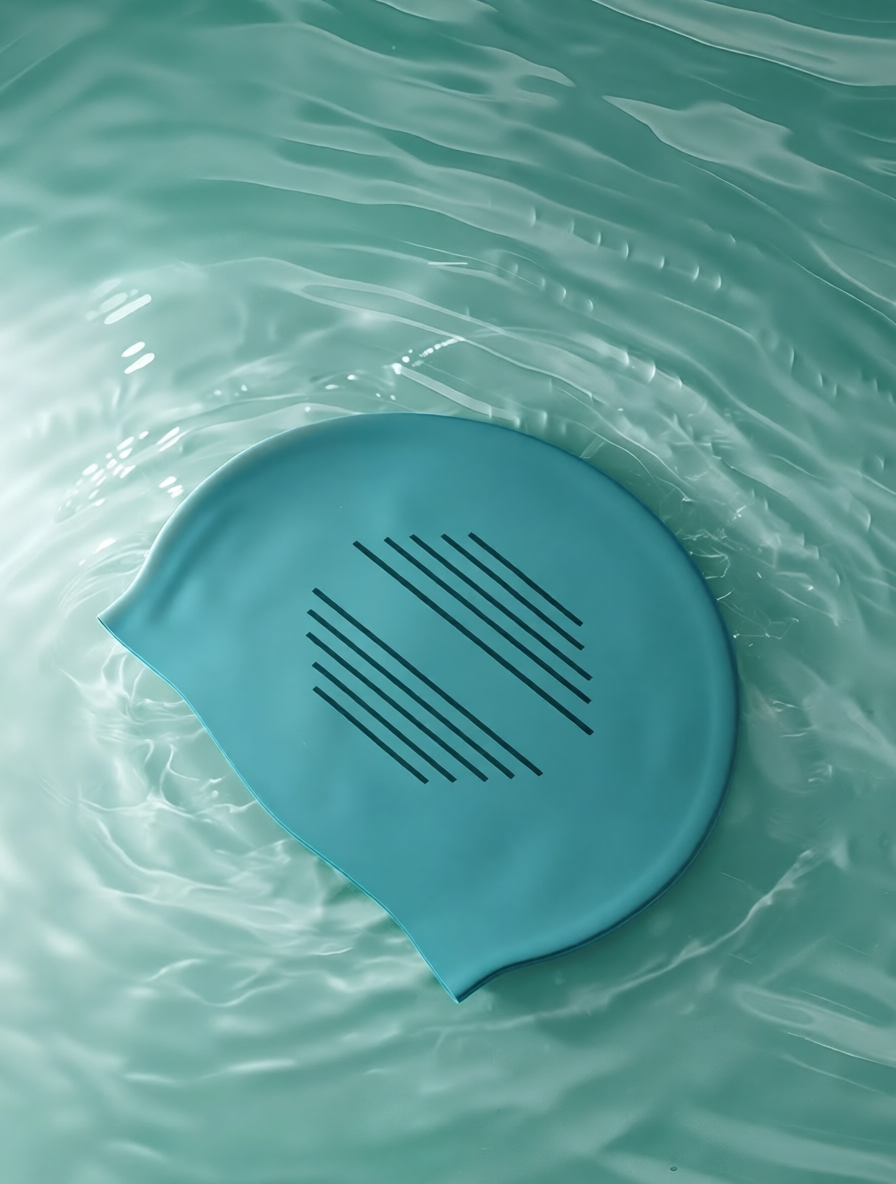 Silicone Swim Cap with Breathable Design for Women - Water Time Brand Swimming Hat