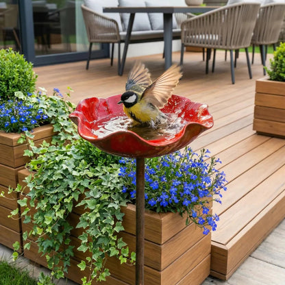 💖🎁Early Spring Limited-Time 50% Off--🎁Handmade Metal Flower Garden Stake🐦