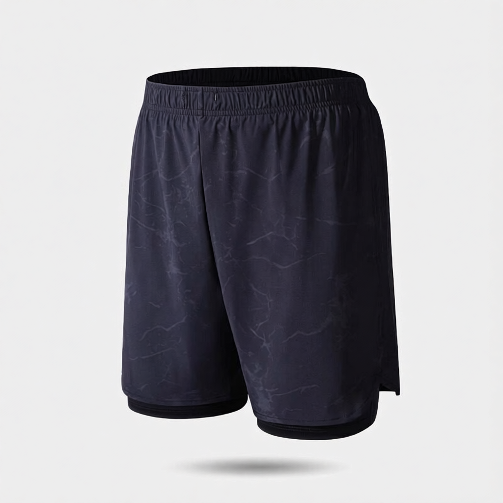 Quick-Dry Polyester Men's Swim Shorts with Built-In Liner for Water Sports and Beach Activities