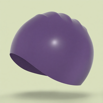 Silicone Swim Cap for Long Hair - Waterproof, Anti-Slip, Comfort Fit with High Elasticity and UV Protection