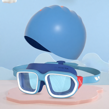Silicone Kids Swim Goggles with Anti-Fog Lens and UV Protection for Swimming Training
