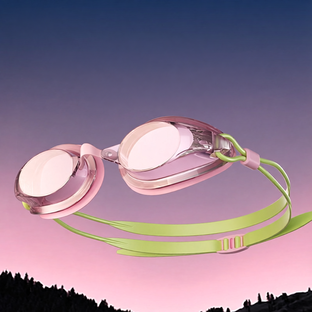 UV-Protective Silicone Swim Goggles with Anti-Fog Lenses for Clear Vision in Water