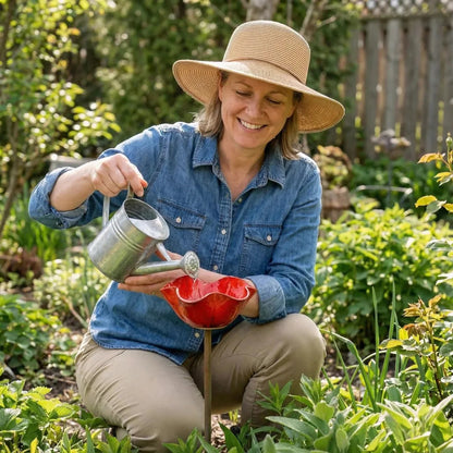 💖🎁Early Spring Limited-Time 50% Off--🎁Handmade Metal Flower Garden Stake🐦