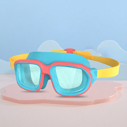 Silicone Kids Swim Goggles with Anti-Fog Lens and UV Protection for Swimming Training