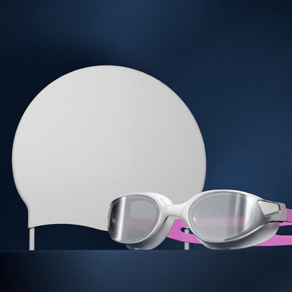 Silicone Swim Goggles with Anti-Fog Lens for Clear Vision and Comfortable Fit