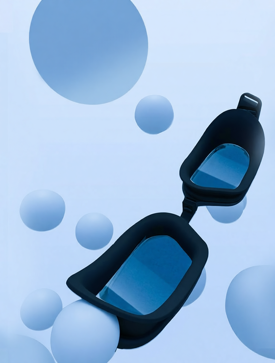 Silicone Frame Anti-Fog Swim Goggles with UV Protection for Men and Women