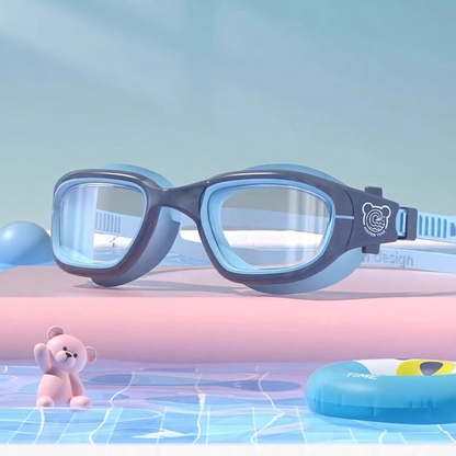 Soft Silicone Kids Swim Goggles with Anti-Fog Lens and Comfort Fit Design