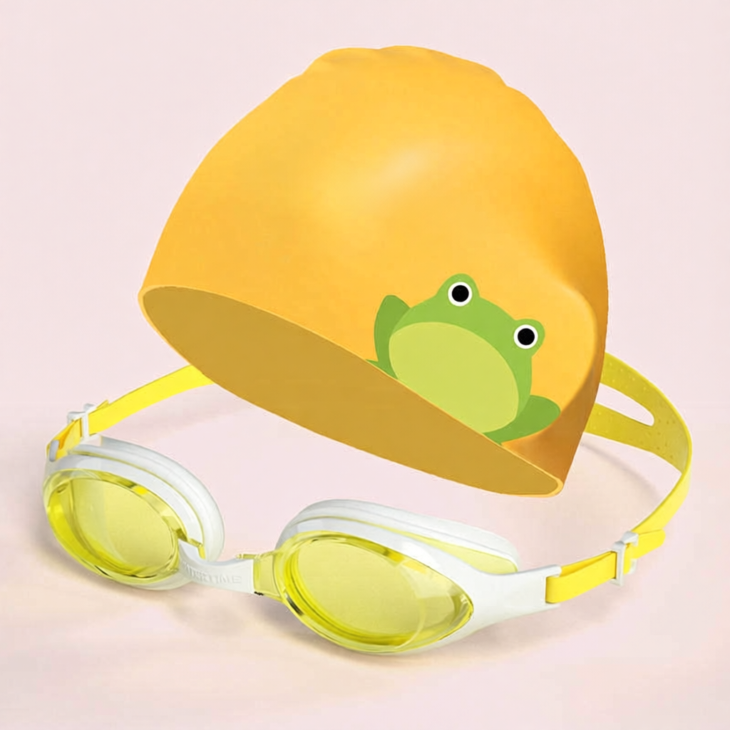 Soft Silicone Kids Swim Goggles with Anti-Fog Lens and Comfort Fit Design