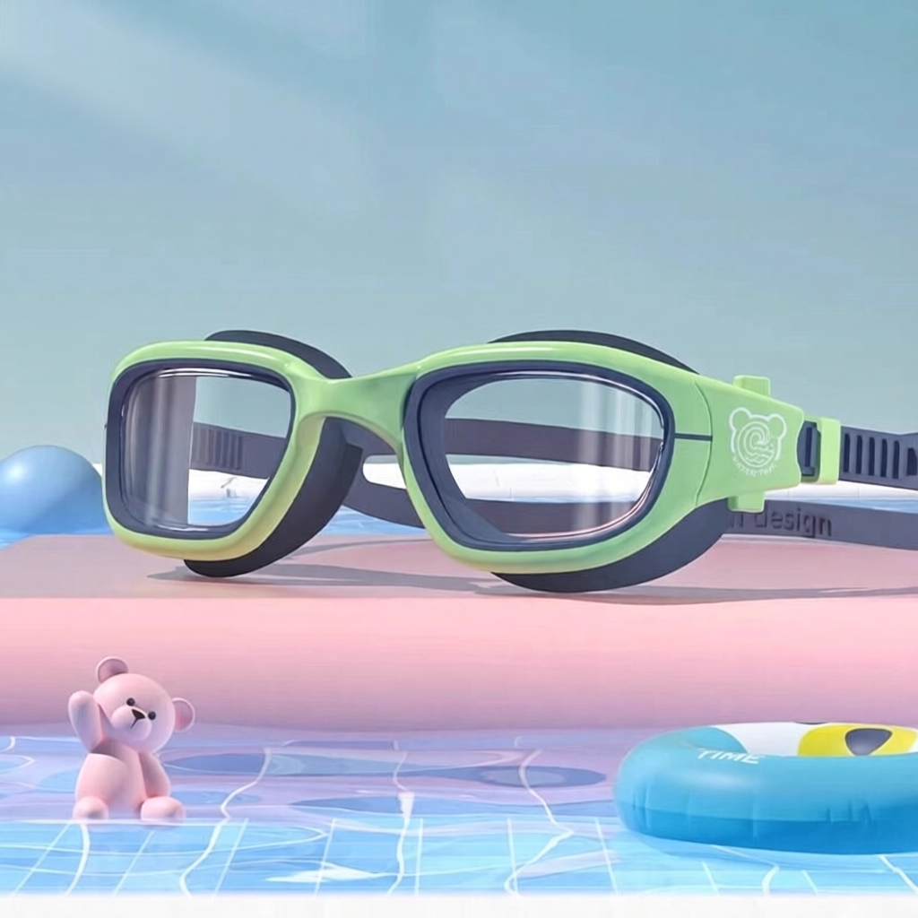 Soft Silicone Kids Swim Goggles with Anti-Fog Lens and Comfort Fit Design