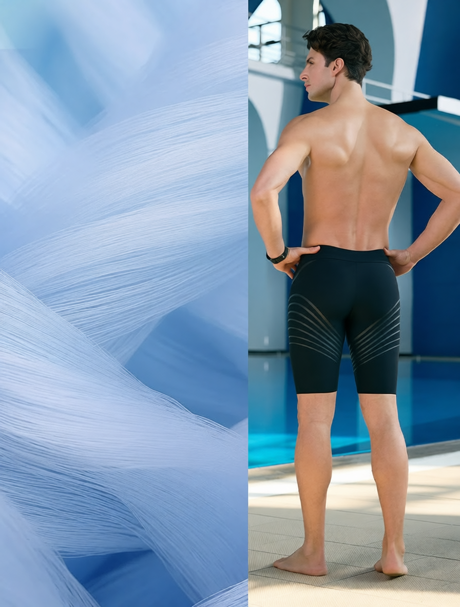 Men's High-Performance Compression Swim Shorts with Quick-Dry Fabric for Swimming and Water Sports